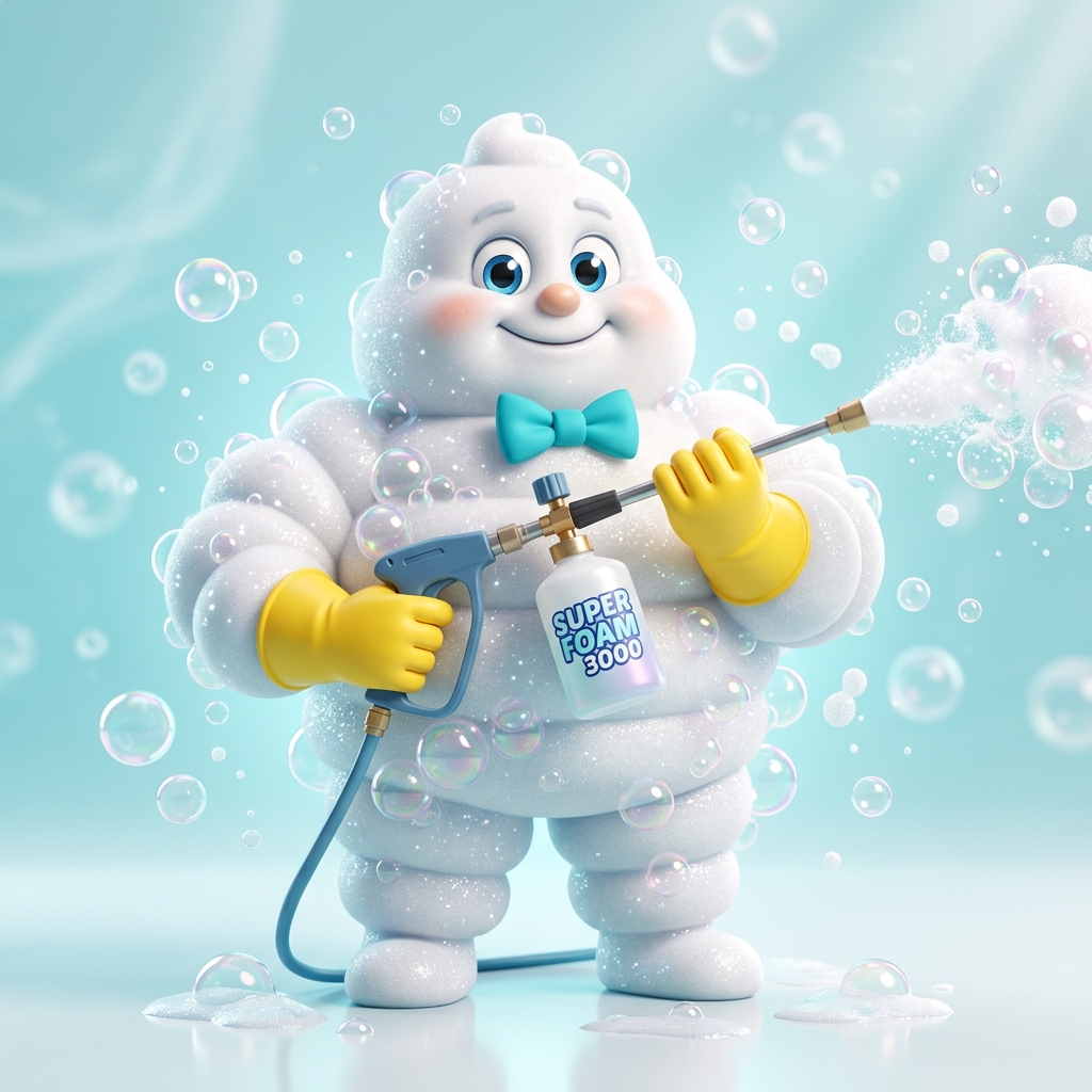 Bubbs the Foam Mascot